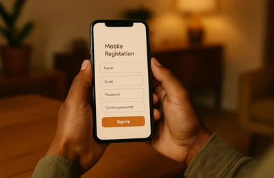 SportyBet South Africa registration on a mobile device
