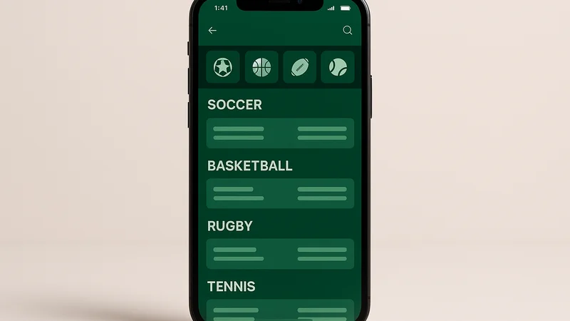 SportyBet South Africa betting platform on a mobile screen
